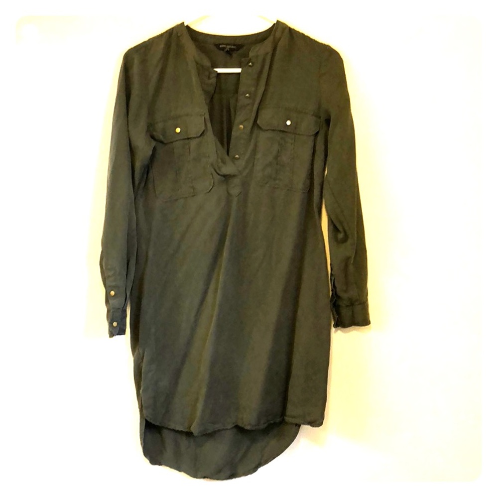 Banana Republic army green dress sz 0